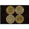 Image 2 : 4-$1 METAL CASINO GAMING TOKENS: SHOWBOAT,CHARLES