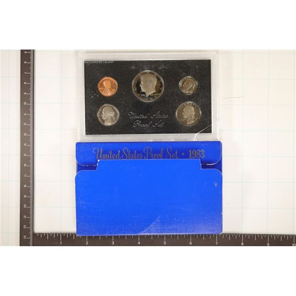 1983 US PROOF SET (WITH BOX) CRACKED CASE