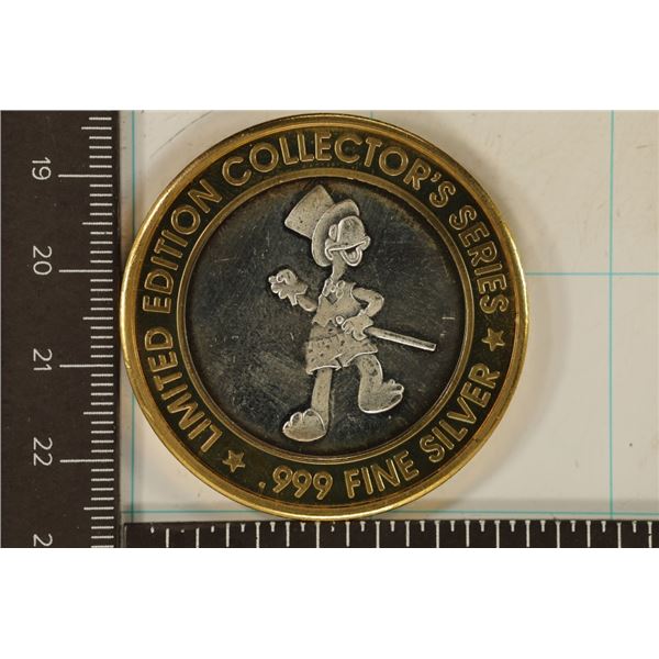 CASINO $10 SILVER TOKEN (UNC) ST. CROIX CASINO