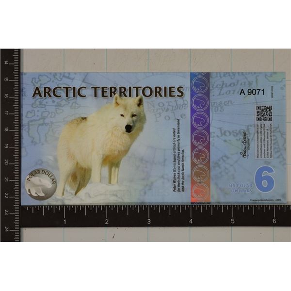 2013 ARCTIC TERRITORIES 6 POLAR DOLLAR CU