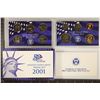 Image 1 : 2001 US PROOF SET (WITH BOX) WITH CERTIFICATE