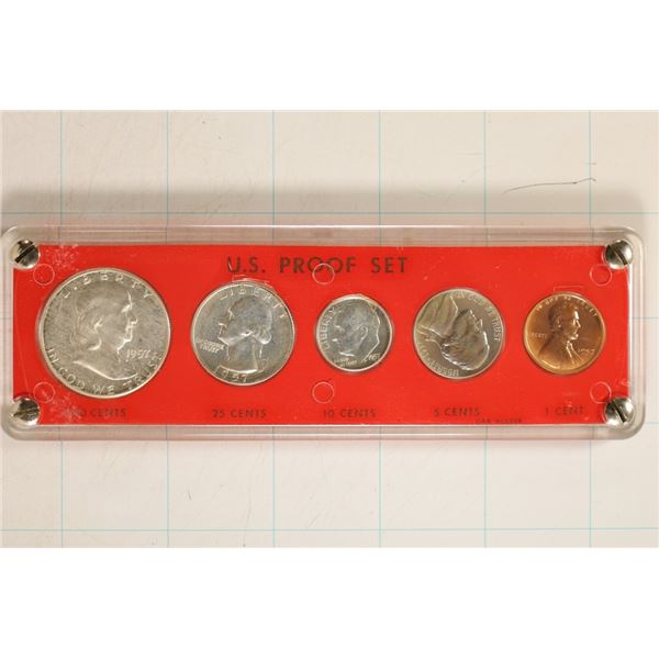 1957 US SILVER PROOF SET IN PLASTIC CASE