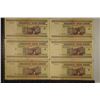 Image 1 : 6-1995 BELARUS 50,000 RUBLE BILLS, 2 WITH INK