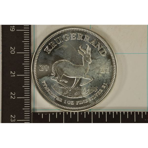 1 TROY OZ .999 FINE SILVER 2021 SOUTH AFRICA
