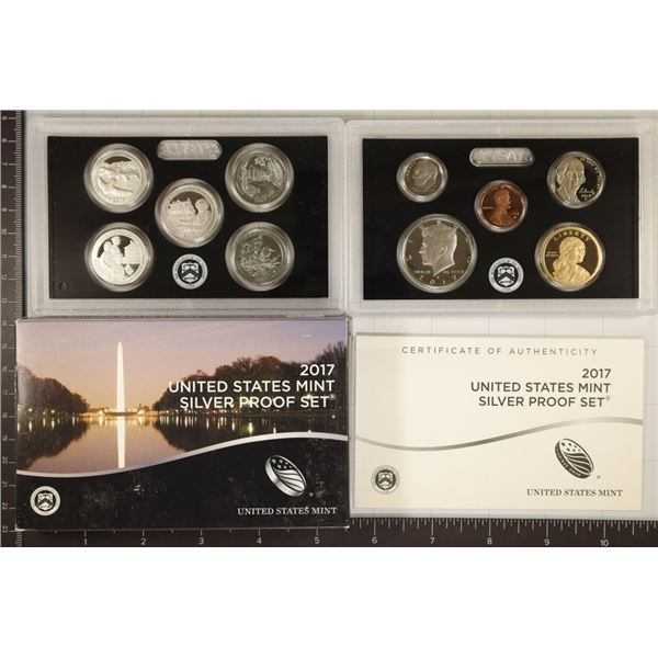 2017 US SILVER PROOF SET (WITH BOX) AND
