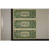 Image 2 : 3-US $1 SILVER CERTIFICATES: 1957, 57-A & 57-B