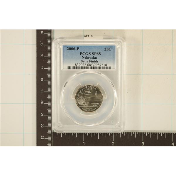 2006-P NEBRASKA STATE QUARTER PCGS SP68