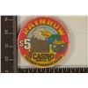 Image 1 : $5 RAINBOW CASINO CHIP. WISCONSIN WINNEBAGO NATION