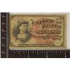 Image 1 : 1863 US 10 CENT FRACTIONAL CURRENCY