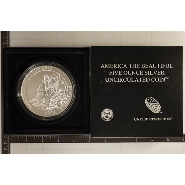 2012-P AMERICA THE BEAUTIFUL 5 OZ. SILVER UNC COIN