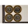 Image 2 : 4-CASINO $10 SILVER TOKENS (UNC): CAESAR'S TAHOE