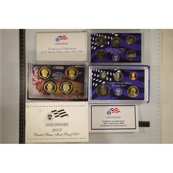 2007 US PROOF SET (WITH BOX) & WITH CERTIFICATE