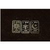 Image 1 : 3-1 GRAM PROOF .999 FINE SILVER INGOTS: MOON WITH
