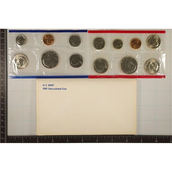 1981 US MINT SET (UNC) P/D/S (WITH ENVELOPE)