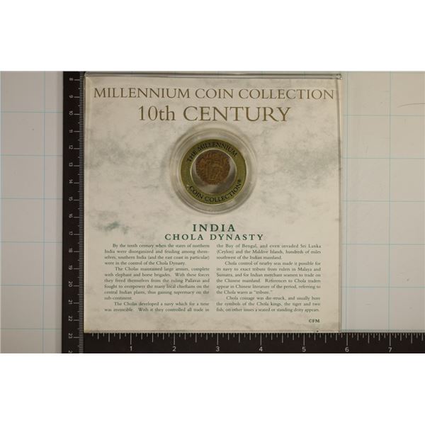 MILLENIUM COIN COLLECTION 10TH CENTURY INDIA
