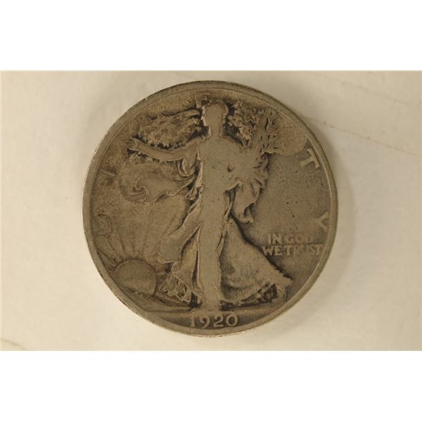1920 SILVER WALKING LIBERTY HALF DOLLAR