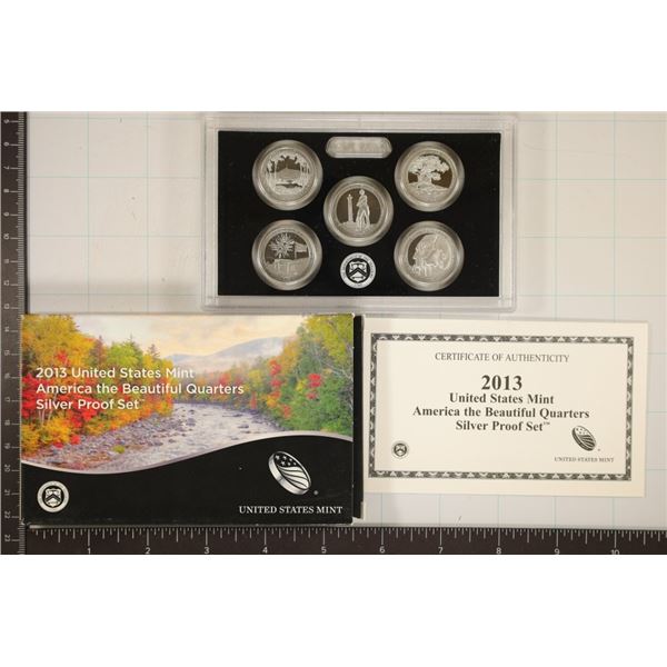 2013 SILVER US 50 STATE QUARTERS PROOF SET IN BOX