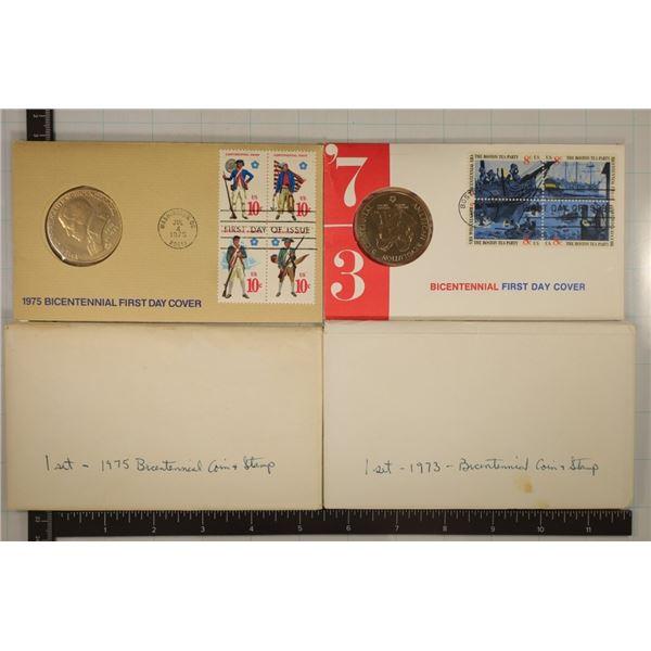 1973 & 1975 BICENTENNIAL FDC'S IN ENVELOPES
