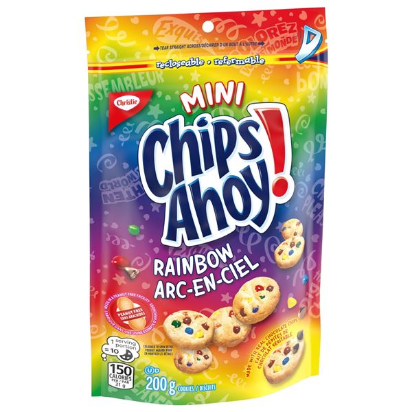 NEW 2 X 200G MINI CHIPS AHOY RAINBOW