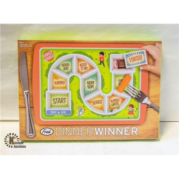 NEW FRED DINNER WINNER KIDS DINNER TRAY