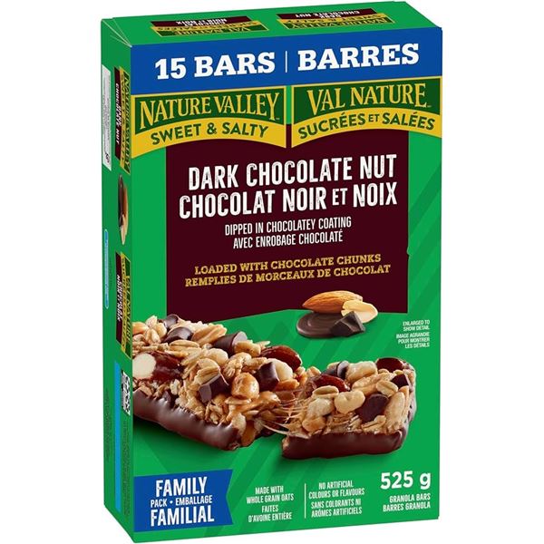 NEW 525G NATURE VALLEY DARK CHOCOLATE NUT
