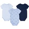 Image 1 : NEW M & B 3 PK SHORT SLEEVE BODY SUIT LIGHT BLUE