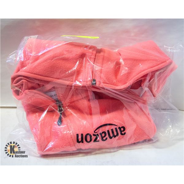NEW AMAZON ESSENTIALS HOT PINK ZIP HOODIE