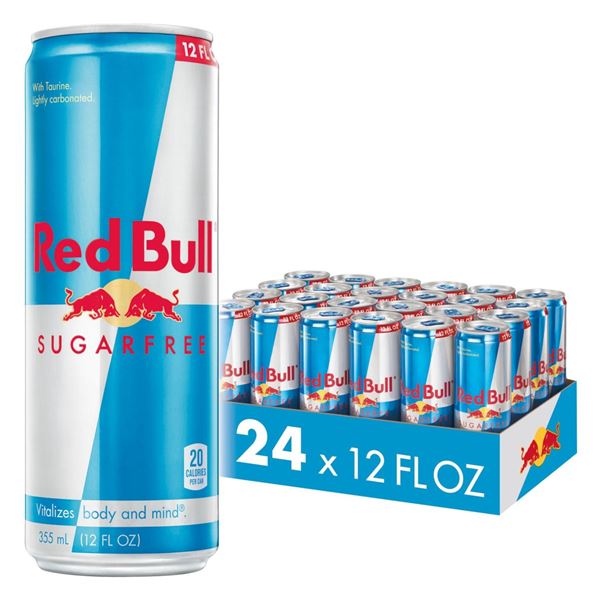NEW 24 X 250ML RED BULL SUGAR FREE