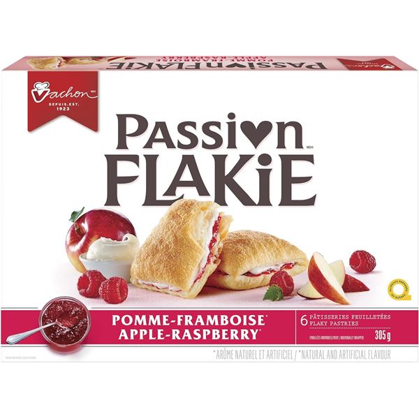 NEW 3 X 305G PASSION FLAKIE APPLE RASPBERRY