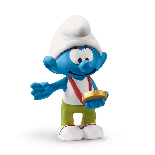 NEW SCHLEICH SMURF WITH MEDAL