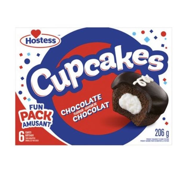 3 NEW HOSTESS CUPCAKES CHOCOLATE FLAVOR CAKES