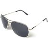 Image 1 : NEW J+S PREMIUM MILITARY SILVER FRAME BLACK LENS