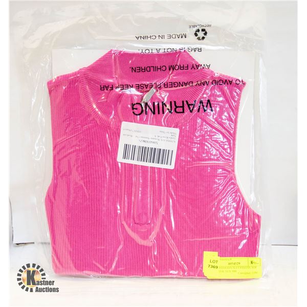 NEW KISSMODA SLEEVELESS TOP ROSE PINK SIZE SM