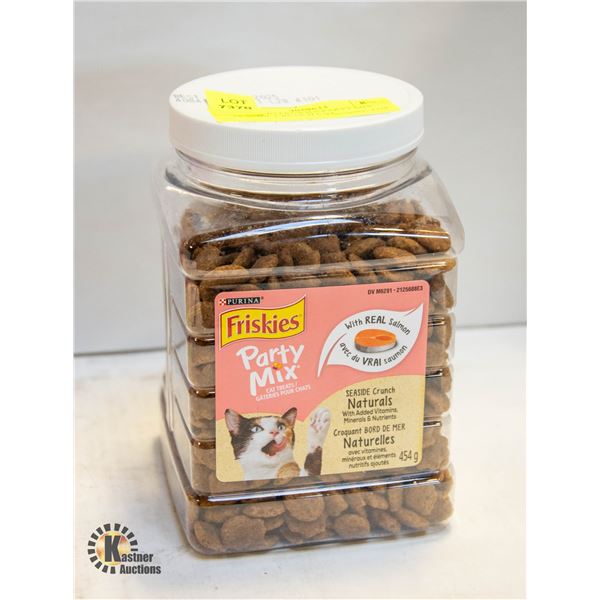 NEW 454G FRISKIES PARTY MIX SEASIDE CRUNCH CAT