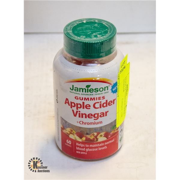 NEW 60 PACK OF JAMIESON APPLE CIDER VINEGAR