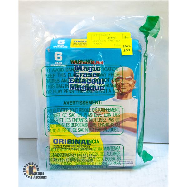 NEW 6 PACK OF MR. CLEAN MAGIC ERASERS
