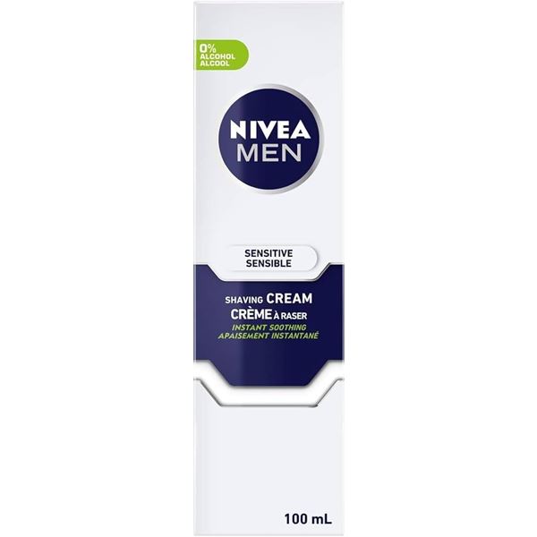 NEW 100ML NIVEA SENSITIVE SHAVING CREAM
