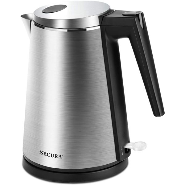NEW SECURA DOUBLE WALL ELECTRIC WATER KETTLE