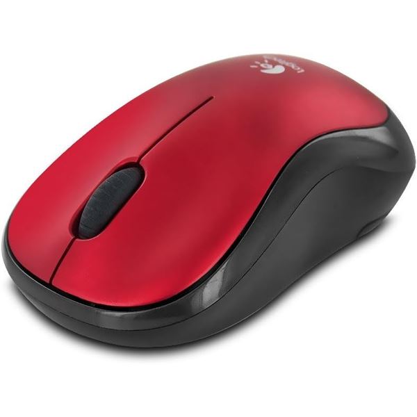 NEW LOGITECH M185 PLUS & PLAY WIRELESS MOUSE - RED