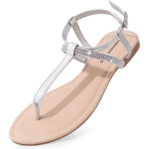 NEW PAIR OF WOMENS SIZE 9 FLAT SANDALS MADE BY