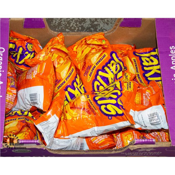 LARGE BOX OF TAKIS INTENSE NACHO CHEESE FLAVOURED
