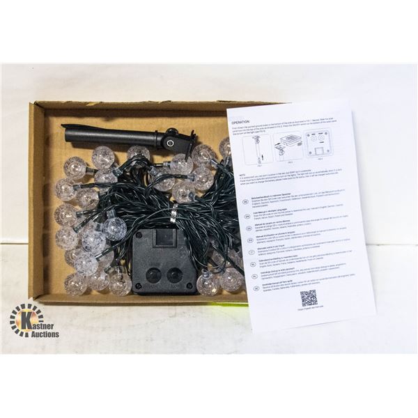 NEW LQWELL SOLAR CRYSTAL BALL STRING LIGHTS