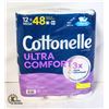Image 1 : NEW 12 MEGA ROLL PACK OF COTTONELLE ULTRA COMFORT