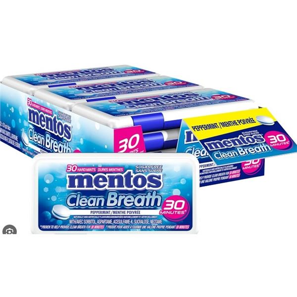 12 X 30PACKS OF MENTOS PEPPERMINT MENTOS