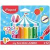 Image 1 : BRAND NEW MAPED WAX JUMBO COLOR CRAYONS X12