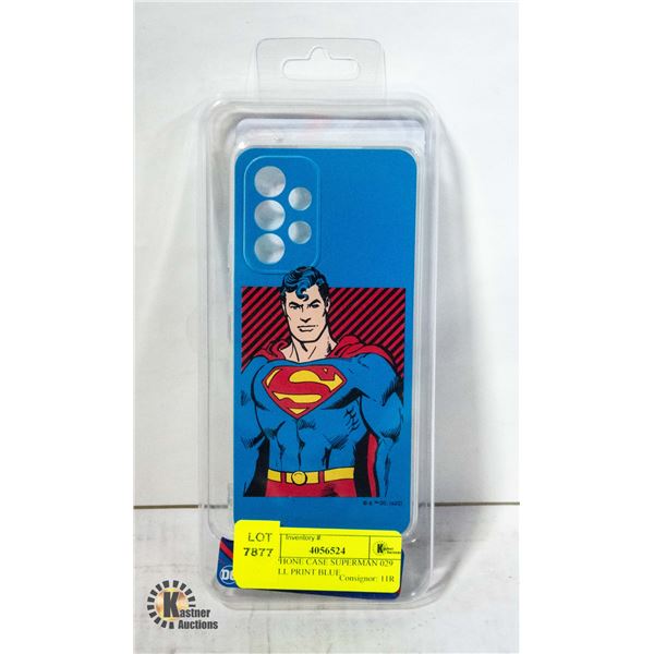 NEW PHONE CASE SUPERMAN 029 DC FULL PRINT BLUE