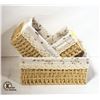 Image 1 : BRAND NEW SET OF 3 ROPE WOVEN TIDY STORAGE BASKETS