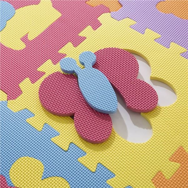 NEW HEY! PLAY! FOAM FLOOR ANIMAL LEARNING MAT