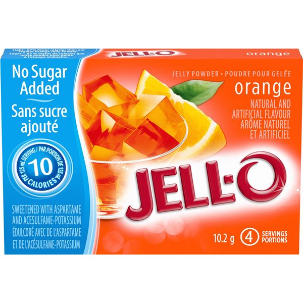 NEW 12 X 10.2G JELL-O ORANGE