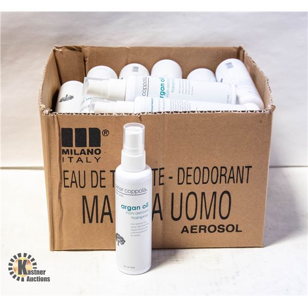 CASE OF 25 PETER COPPOLA ARGAN OIL HAIR SPRAY